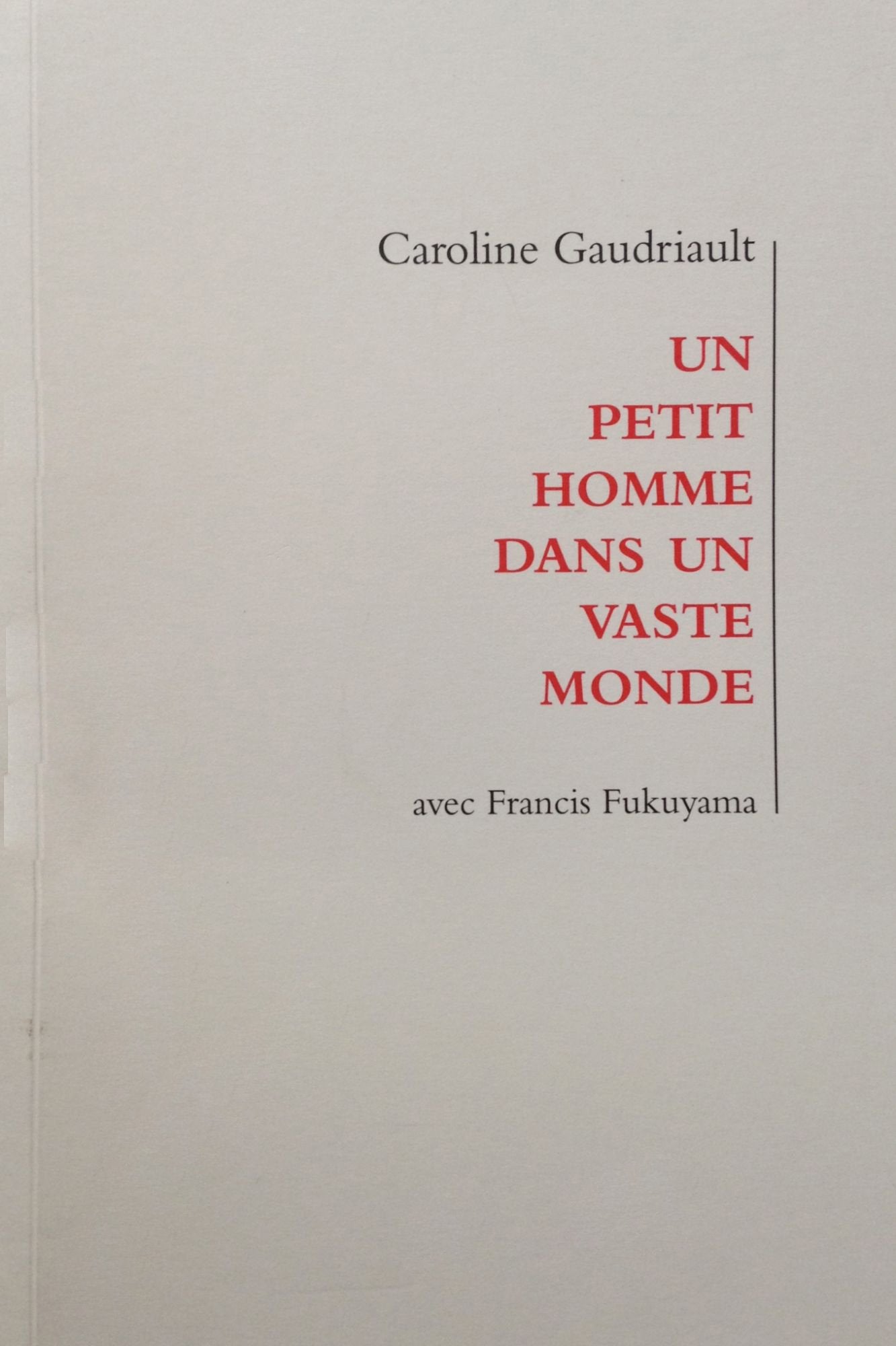 Un petit homme dans un vaste monde book