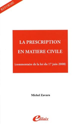 La prescription en matière civile Law