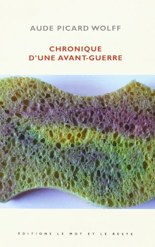 Chronique d'une avant-guerre book