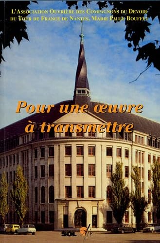 Pour une oeuvre à transmettre book