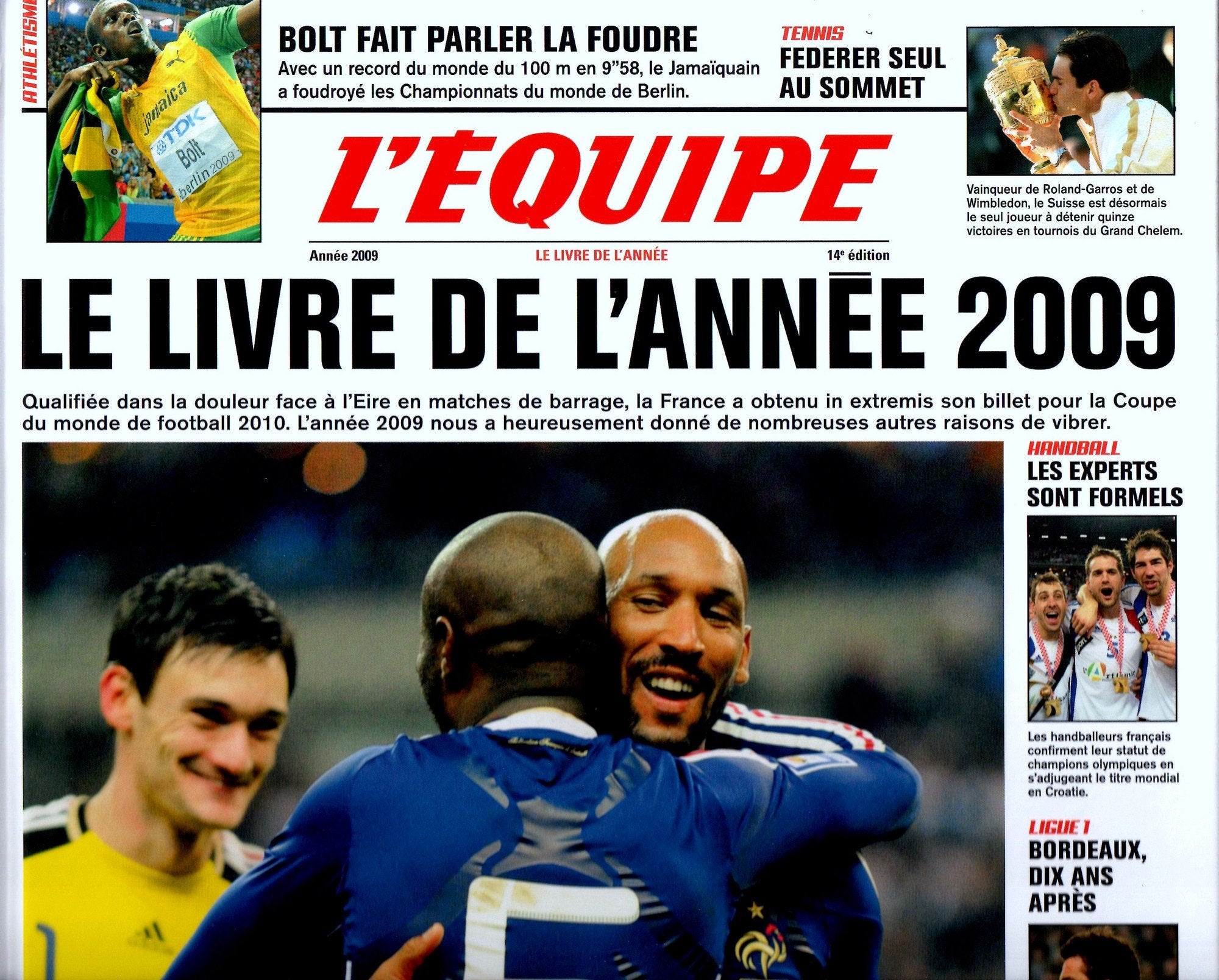 L'Equipe, Le livre de l'année 2009 book