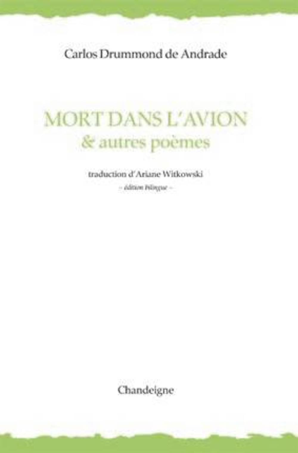 Mort dans l'avion & autres poèmes book
