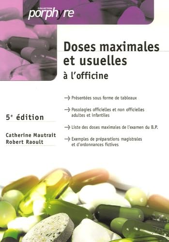 Doses maximales et usuelles à l'officine book