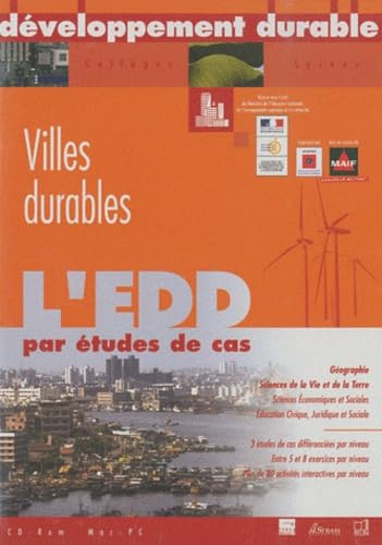 Ville Durables - L'EDD par Etudes de cas 6 CDRom - Licence Etablissement Non-fiction