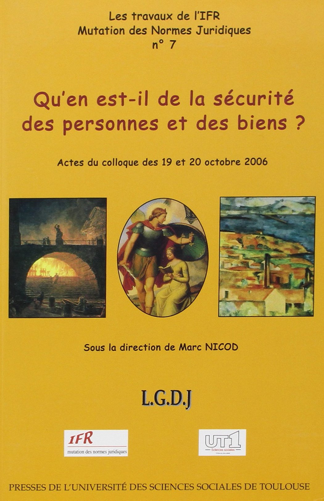 QU'EN EST-IL DE LA SÉCURITÉ DES PERSONNES ET DES BIENS ? book