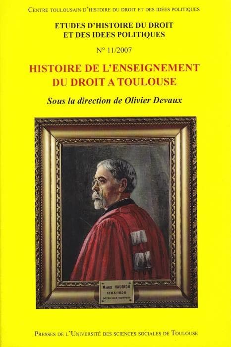 histoire de l enseignement du droit a toulouse (11) book