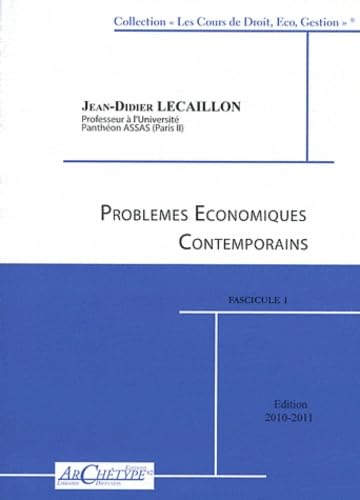 Problèmes économiques contemporains: 3 volumes Books