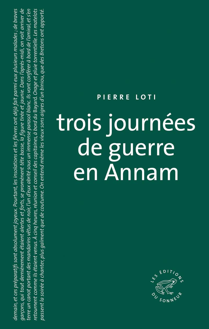 Trois journées de guerre en Annam. NE Politics & History