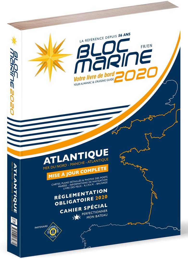 Bloc Marine 2020 - Manche Atlantique, Guide nautique du plaisancier, cartographie marine et plans des ports Books