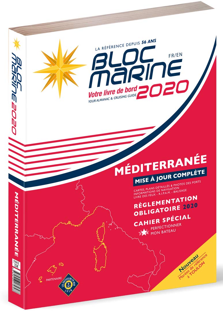 Bloc Marine 2020 - Méditerranée, Guide nautique du plaisancier, cartographie marine et plans de port Books
