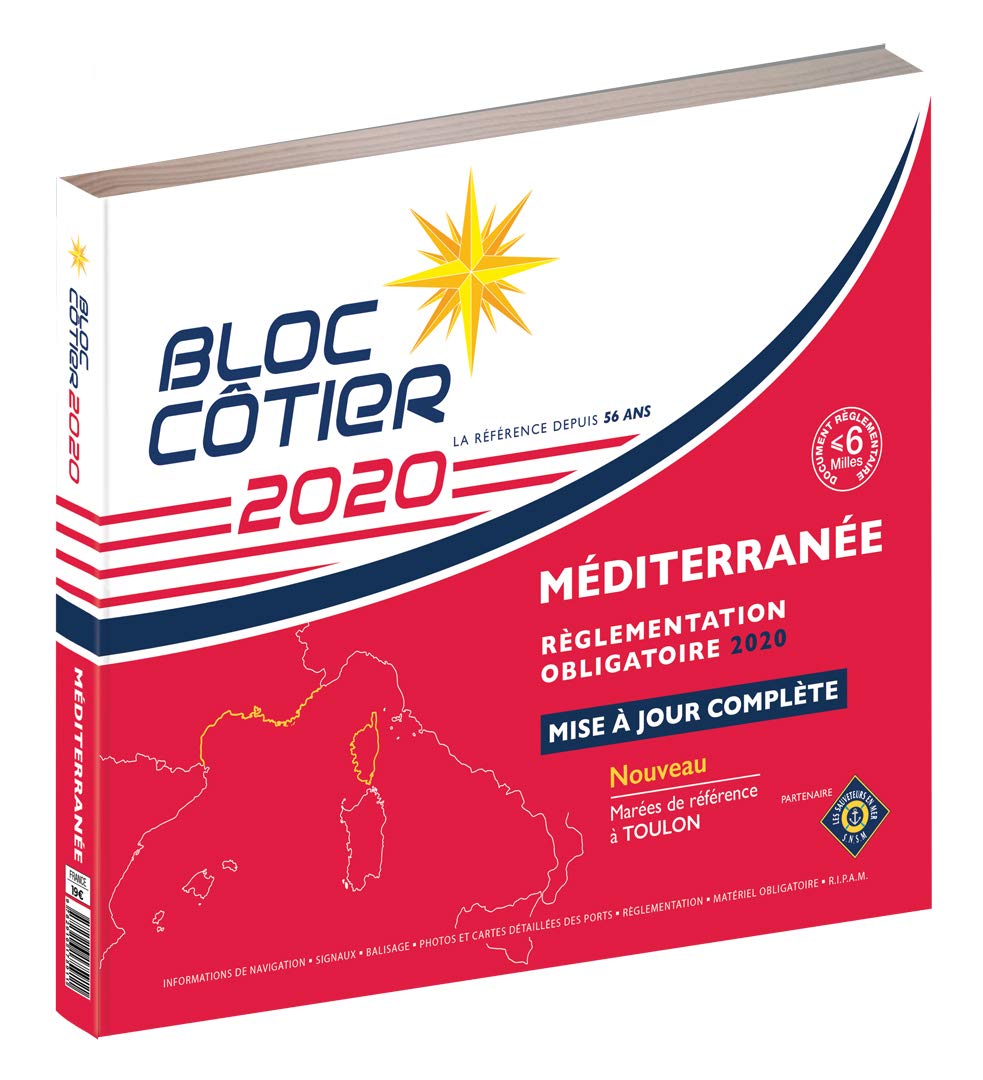 Bloc Côtier 2020 - Méditerranée, Guide nautique du plaisancier, cartographie marine et plans de port book