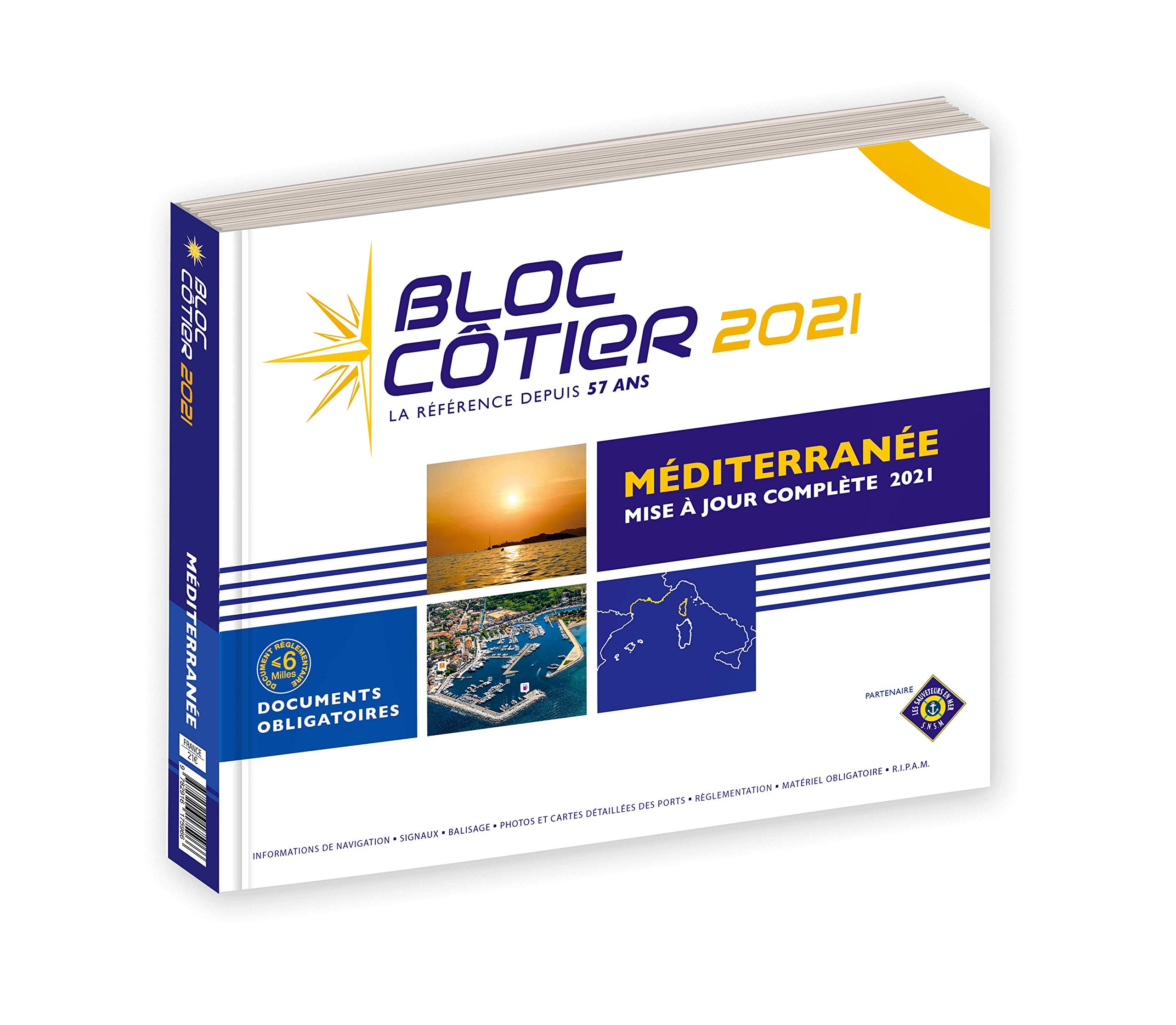 Bloc Côtier 2021 - Méditerranée, Guide nautique du plaisancier, cartographie marine et plans de port book