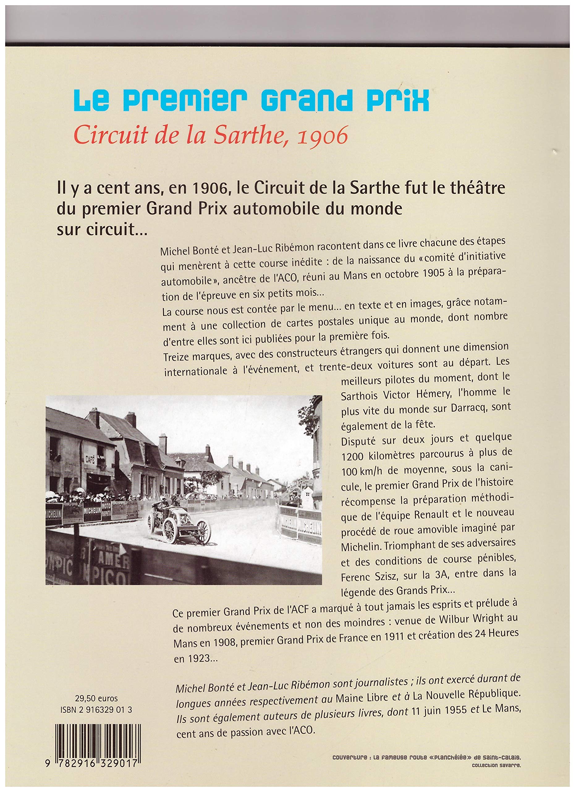 Le premier Grand Prix: Circuit de la Sarthe 1906 book