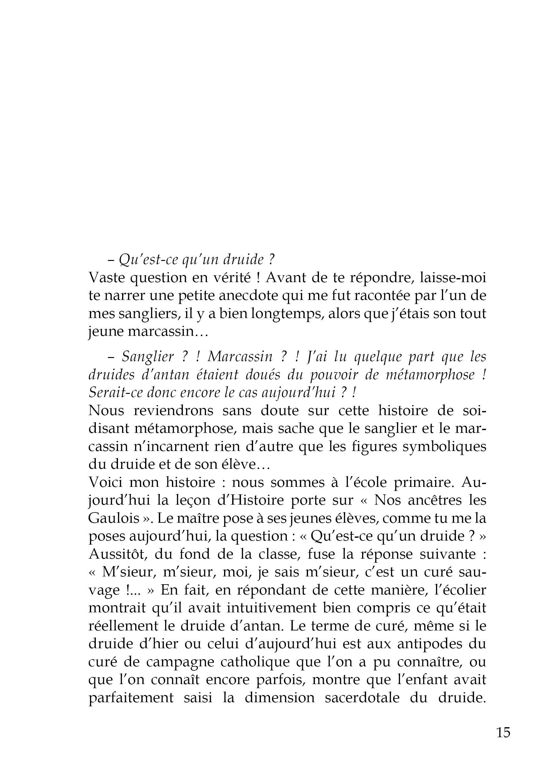 Les Chemins de Folle Pensée, Entretiens avec un druide Religion & Esotericism