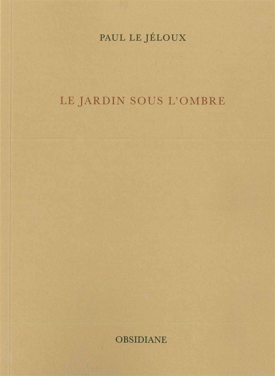 Le Jardin sous l'ombre Poetry