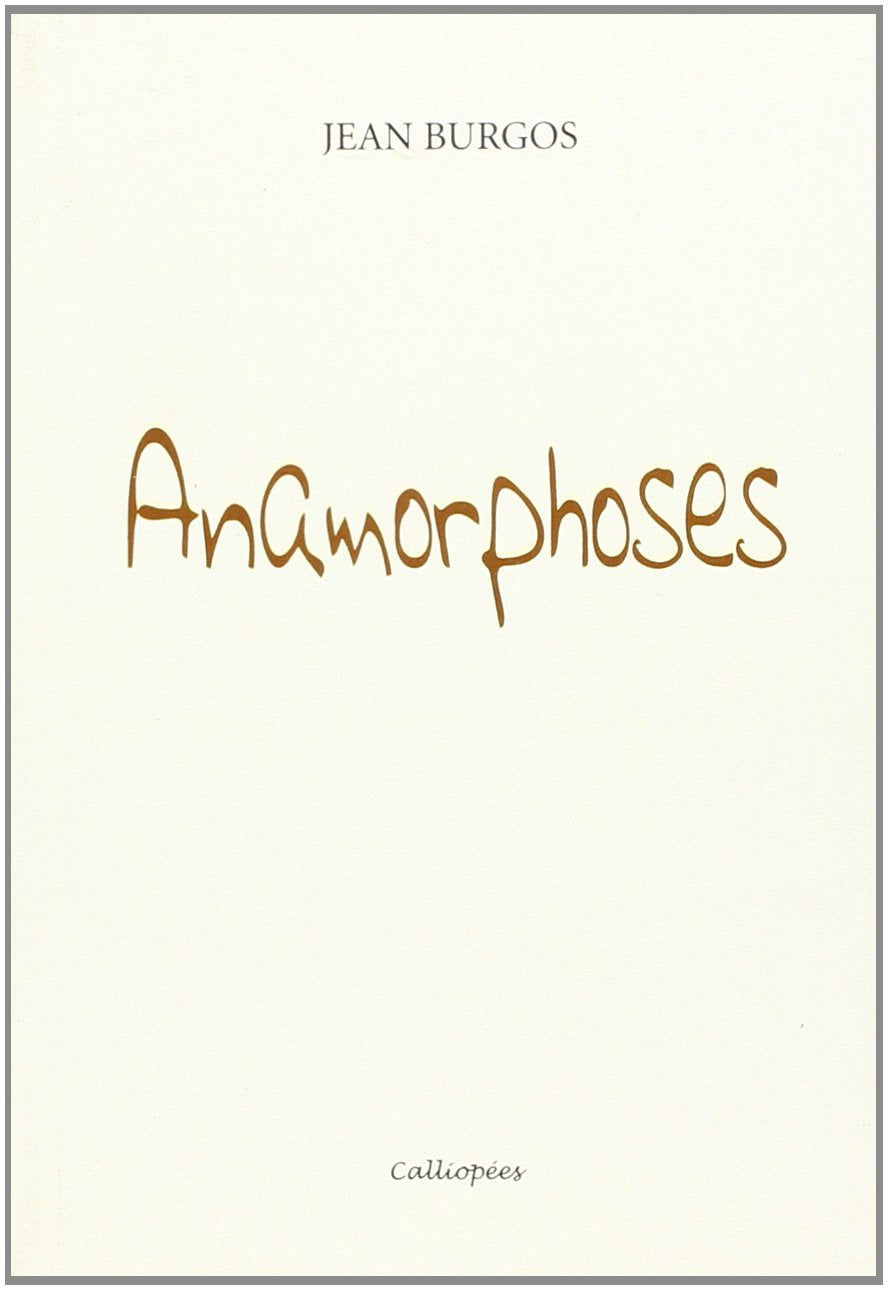 Anamorphoses - Jean Burgos book