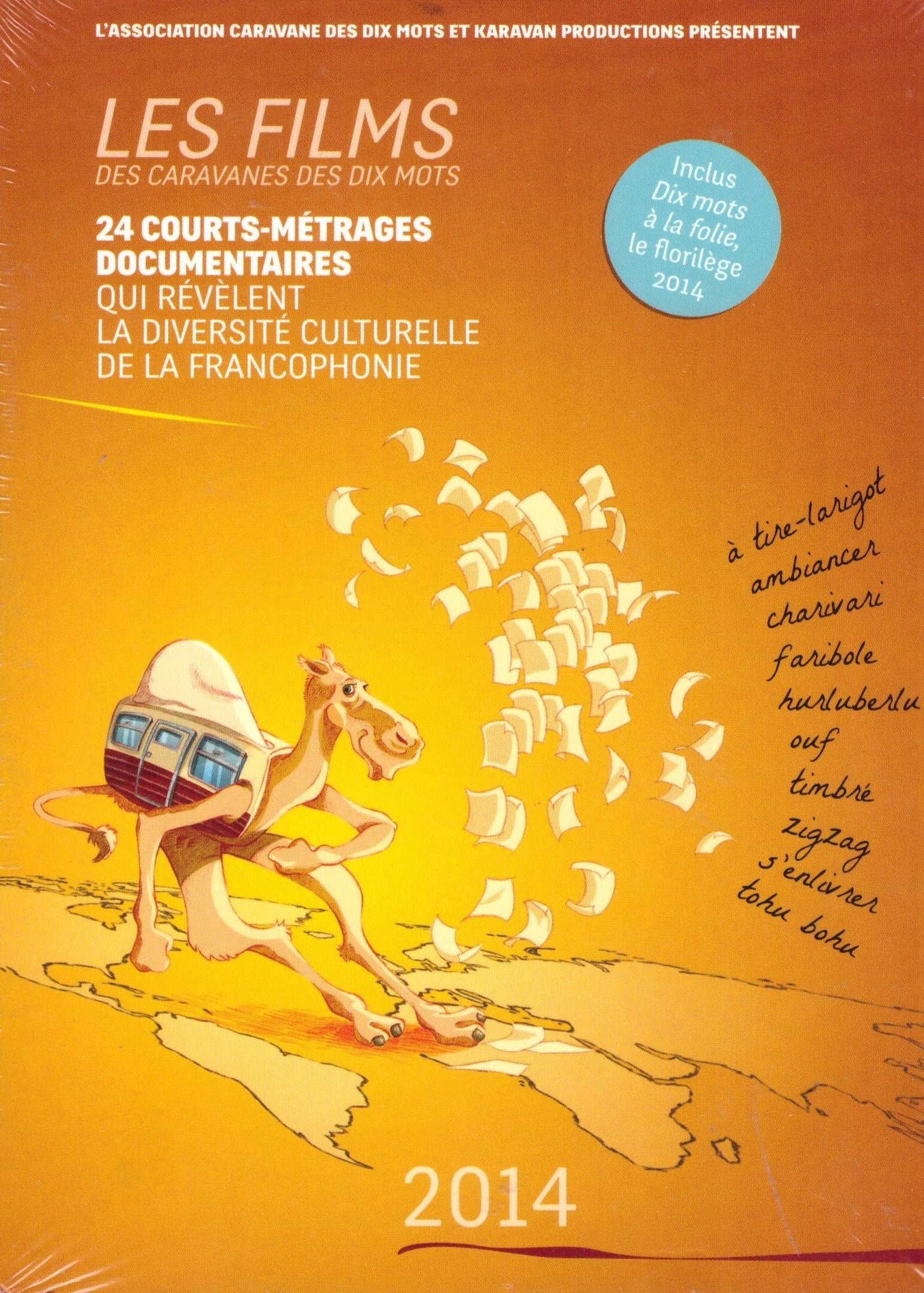 Les films des caravanes des dix mots, 24 courts métrages documentaires 2014 dvd