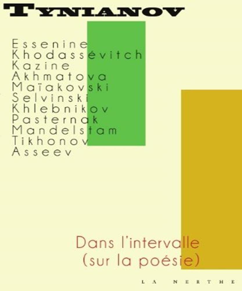 Dans l'intervalle (sur la poésie) book