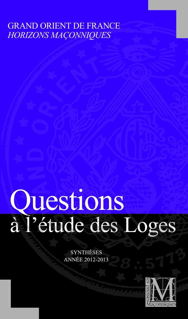 QUESTIONS A L'ETUDE DES LOGES N°1 book