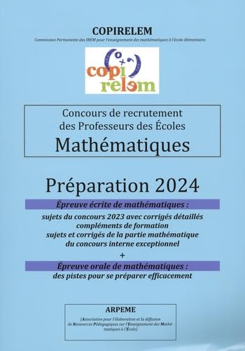 Mathématiques Concours de recrutement des professeurs des écoles: Préparation Books