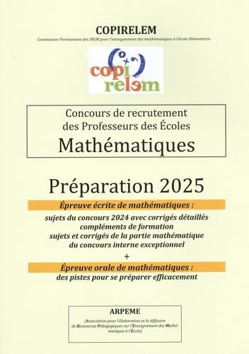 Mathématiques Concours de recrutement des professeurs des écoles: Préparation book