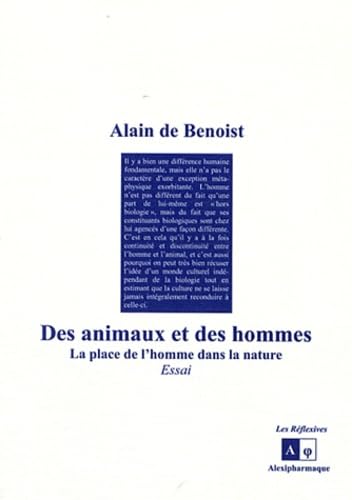 Des animaux et des hommes: La place de l'homme dans la nature Books