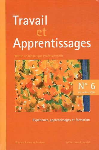 TRAVAIL ET APPRENTISSAGES N 6 book