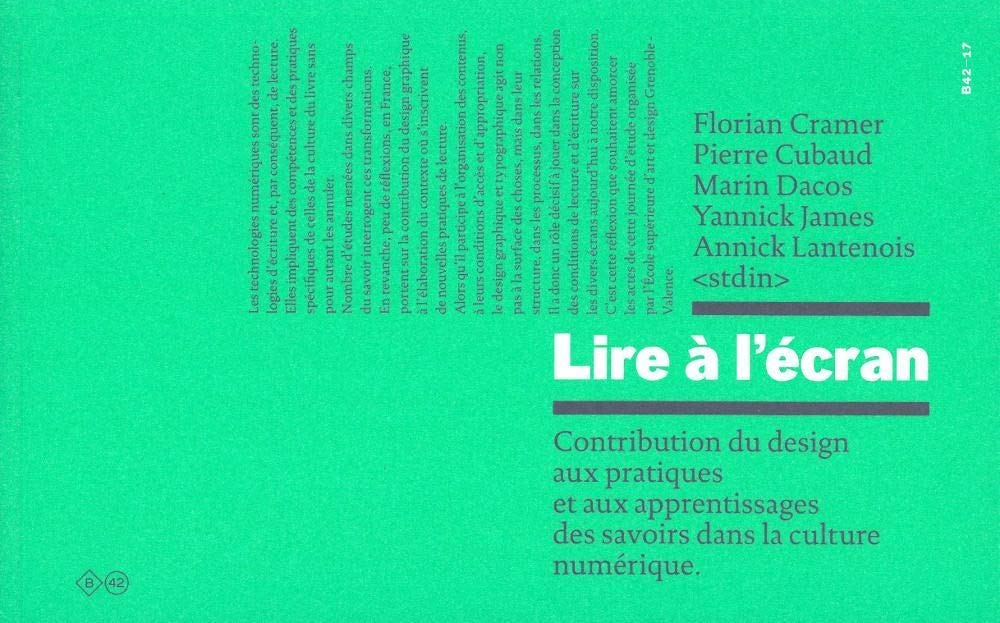 Lire à l'écran: Contribution du design aux pratiques et aux apprentissages des savoirs dans la culture numérique Film, Art & Culture