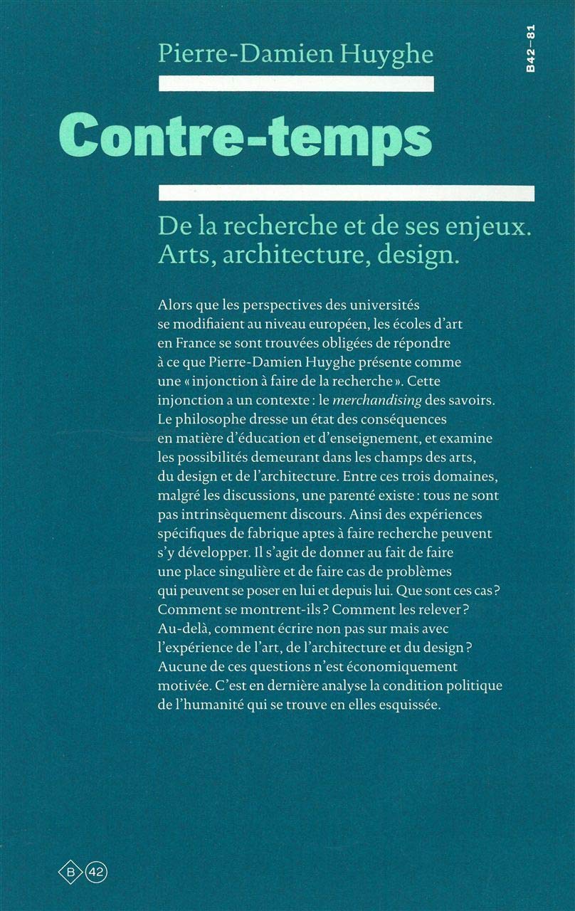 Contre-temps: De la recherche et de ses enjeux. Arts, architecture, design Film, Art & Culture