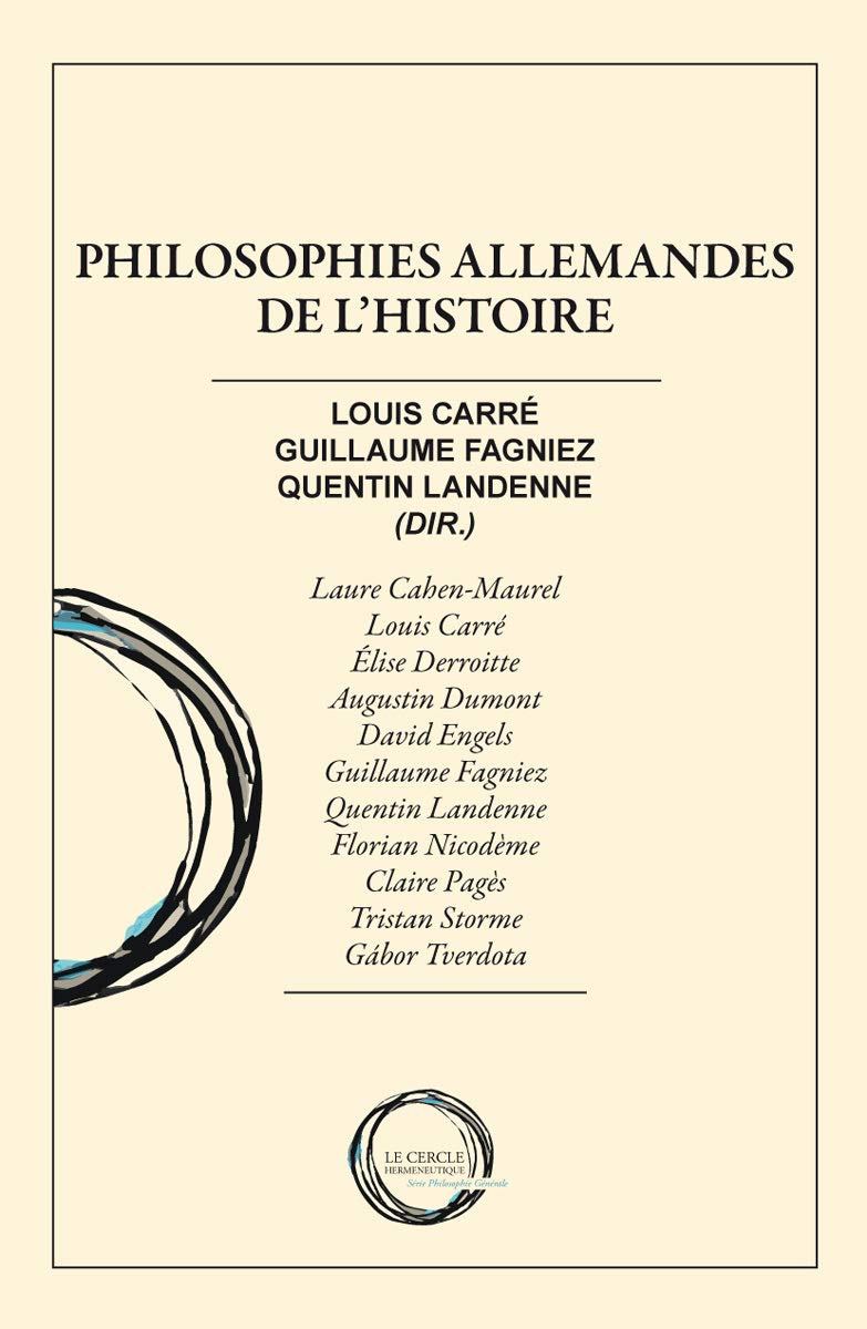 Philosophies allemandes de l'histoire book