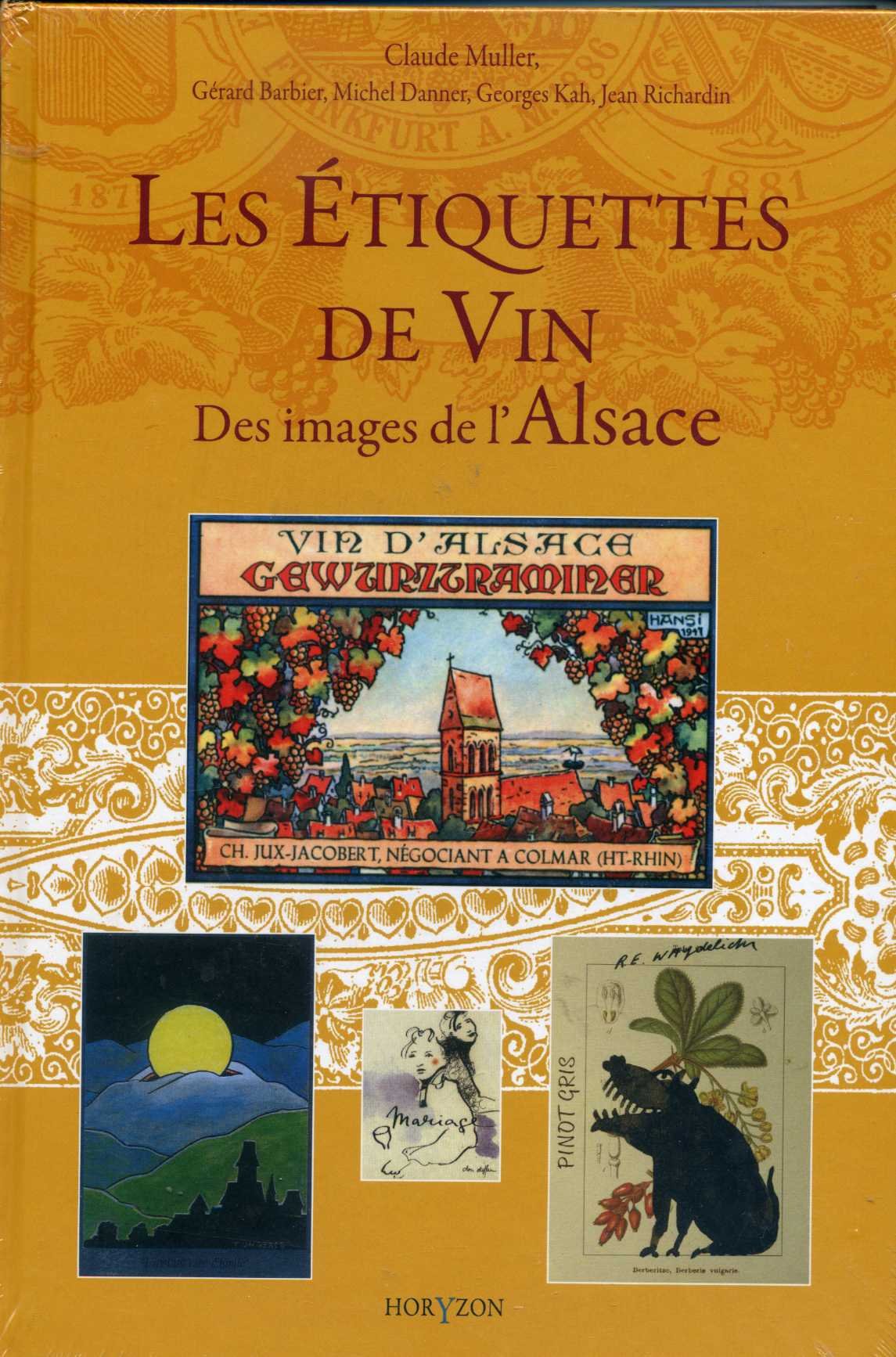 Les étiquettes de vin, des images de l'Alsace book