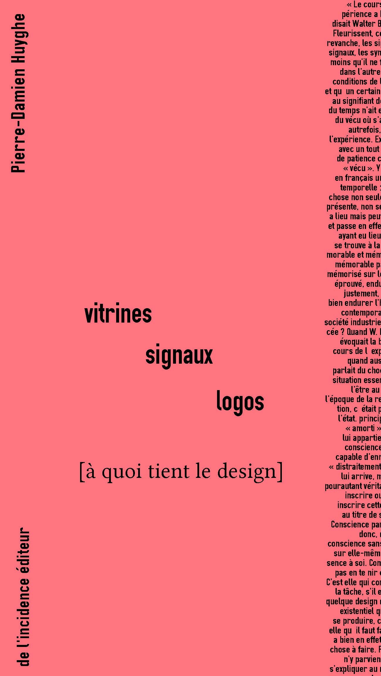 Vitrines signaux logos: A quoi tient le design book
