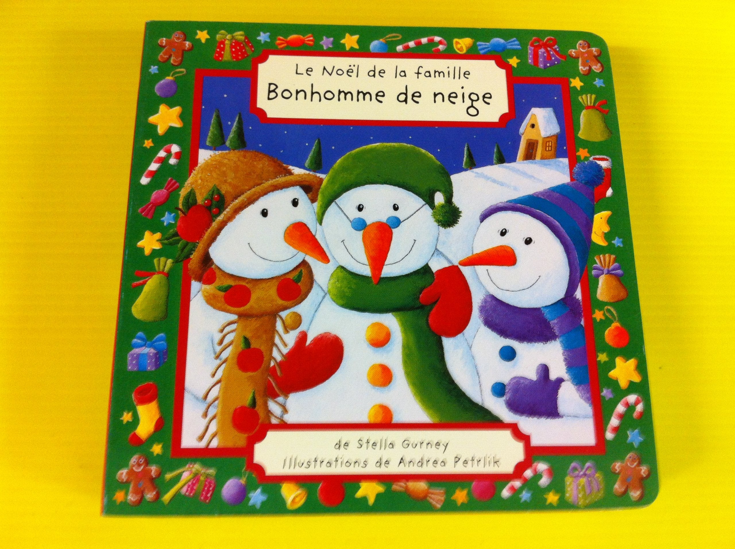 LE NOEL, DE LA FAMILLE // BONHOMME DE NEIGE // LIVRE CARTONNE ** Books