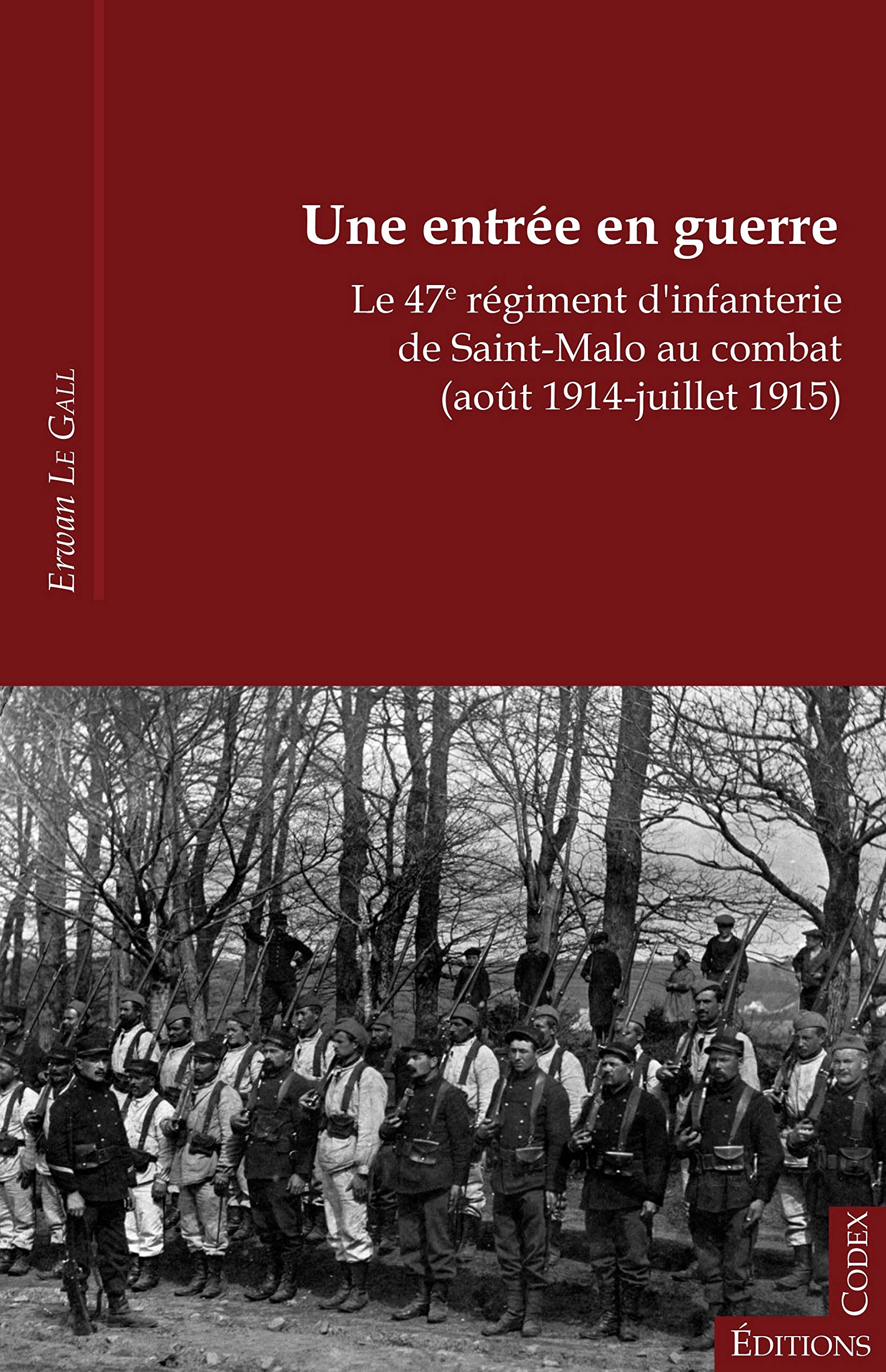 Une entrée en guerre - le 47e régiment d'infanterie de Saint-Malo au combat, août 1914-juillet 1915 book