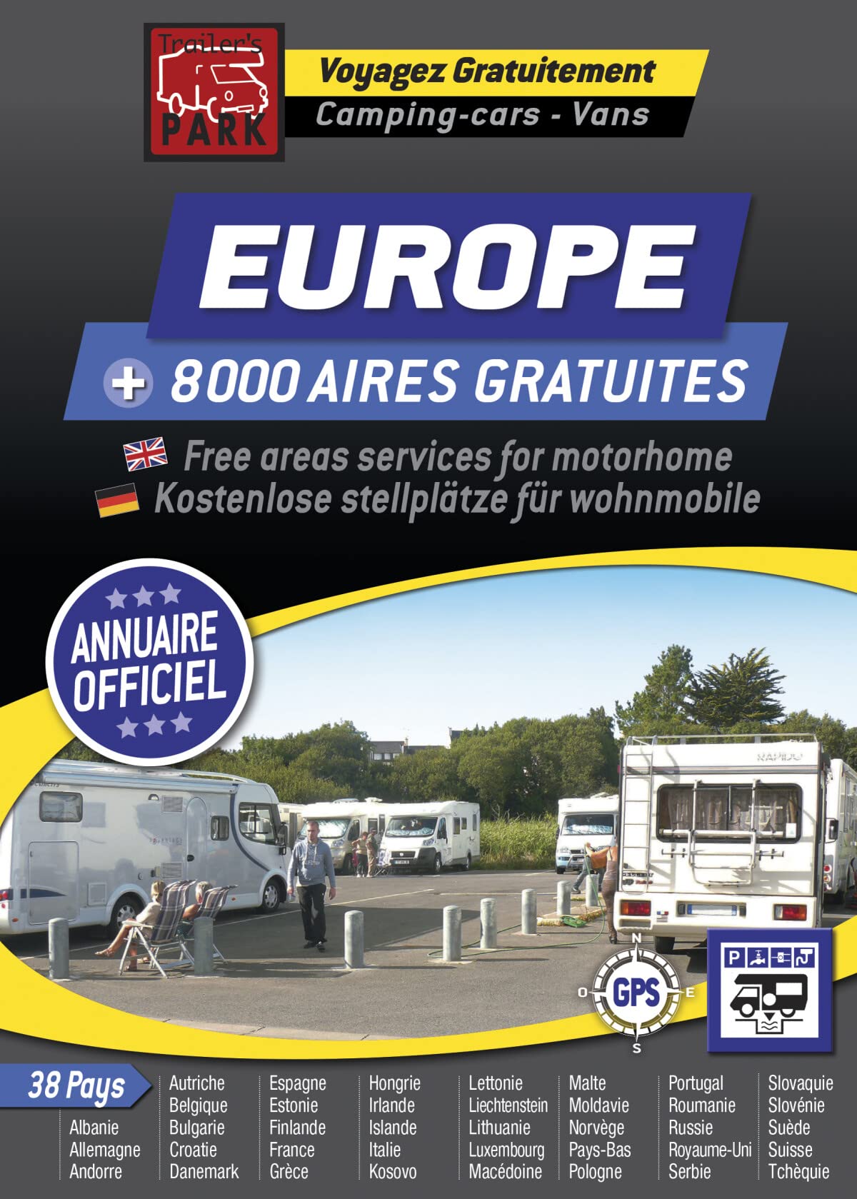 TRAILER S PARK GUIDE EUROPE AIRES CAMPING, CAMPING Leisure, Home & Garden