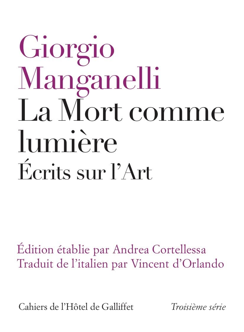 La Mort comme lumière: Écrits sur l'art book