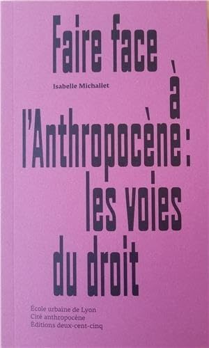 Faire face à l'anthropocène - les voies du droit Mathematics