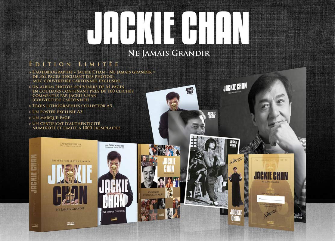 Coffret Jackie Chan - Ne Jamais Grandir (édition collector): Coffret en 2 volumes : L'autobiographie ; Souvenirs photographiques - Avec trois photos ... numéroté et limité à 1000 exemplaires Essays & Short Stories