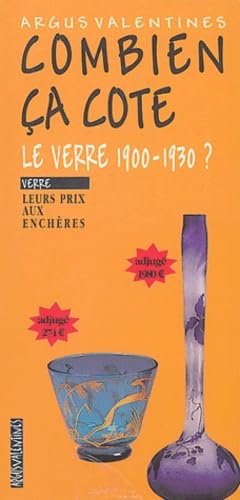 Combien ça cote : Le verre, 1900-1930 book