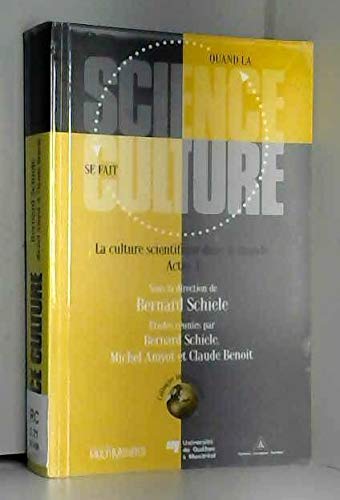 Quand la Science Se Fait Culture book