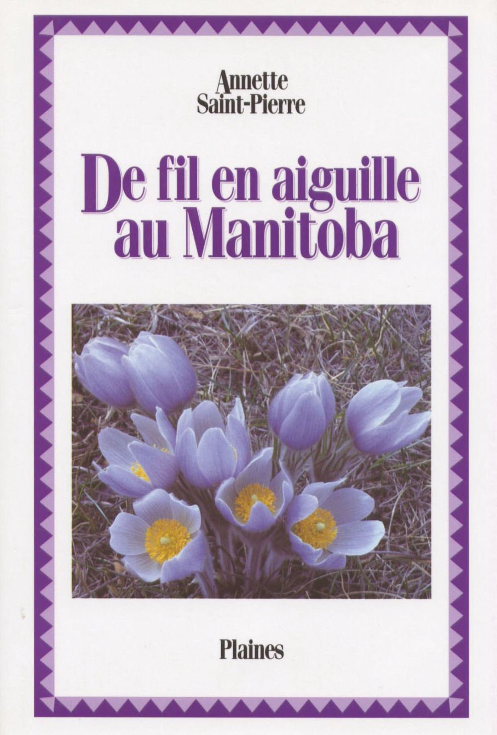 De Fil en Aiguille au Manitoba book