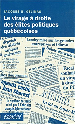 Le virage à droite des élites politiques québécoises Books