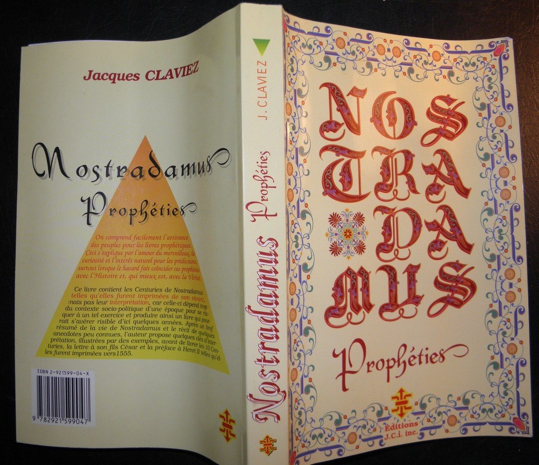 Les Propheties De M. Michel Nostradamus Books