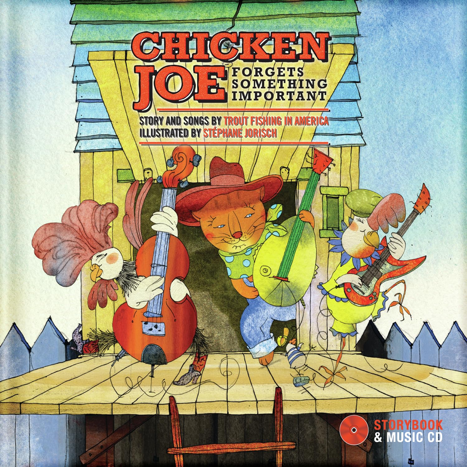 Chicken Joe forget something important- Livre + CD book