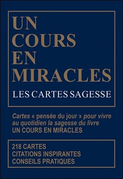 Les Cartes sagesse d'Un Cours en miracles - Coffret Religion & Esotericism