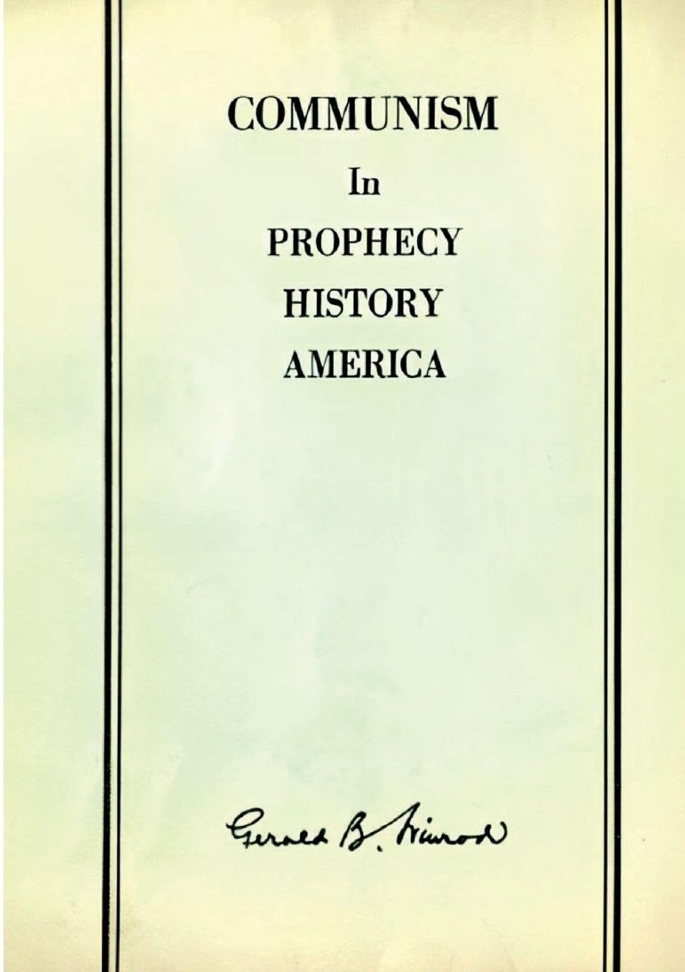 Communism in Prophecy, History and America Religion & Esotericism