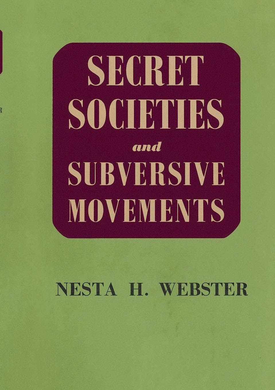 Secret Societies and Subversive Movements Law