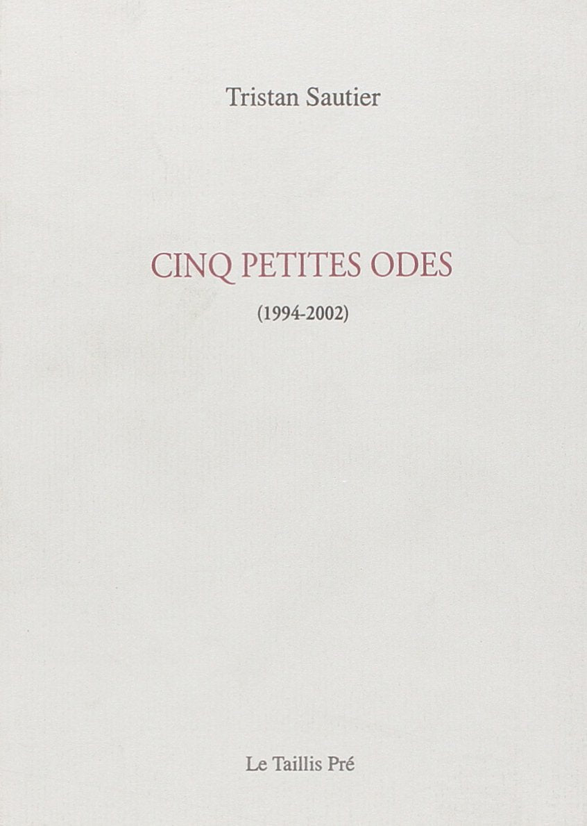 Cinq petites odes Books