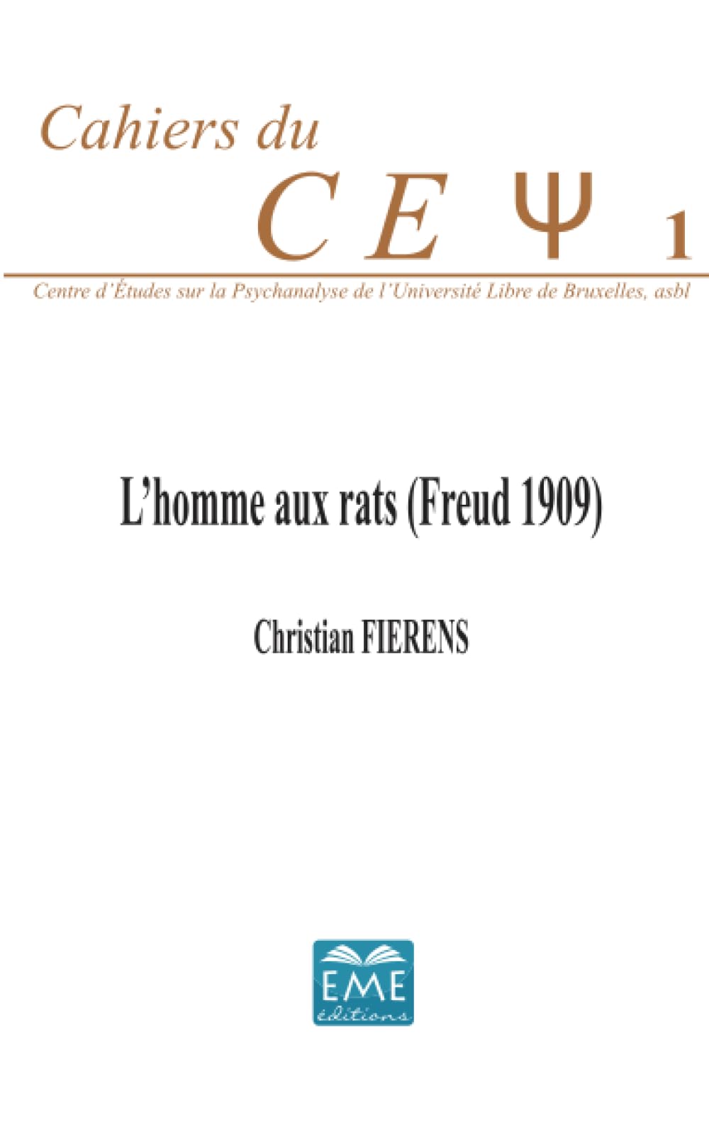 L'homme aux rats (Freud 1909) book