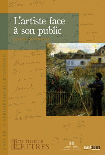 L'artiste face à son public : lettres de peintres book